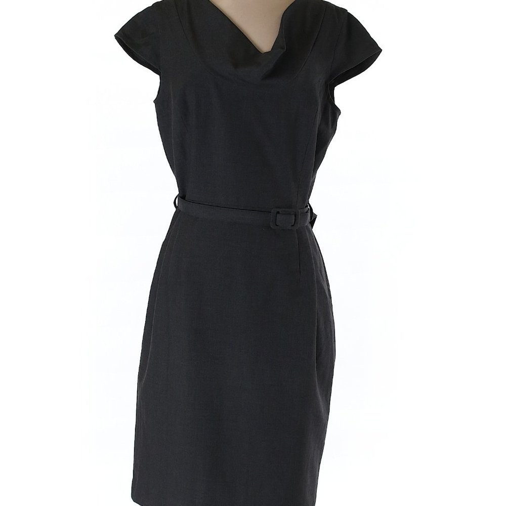 Calvin Klein Grey belted dress